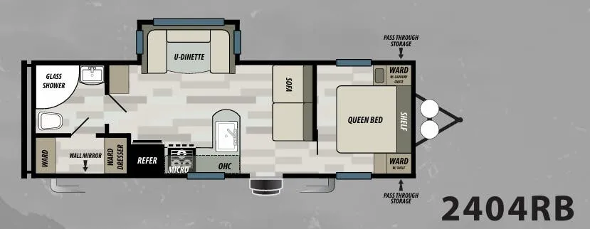 Forest River Sonoma 2404RB floor plan