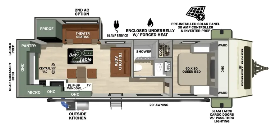 2027 Forest River No Boundaries NB208 floor plan
