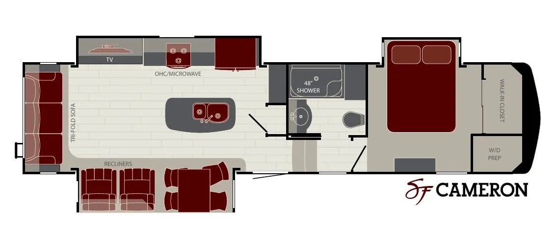 Cruiser RV South Fork CAMERON floor plan