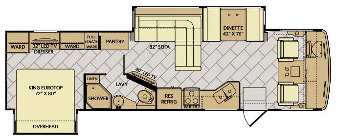 Fleetwood Storm 32A floor plan