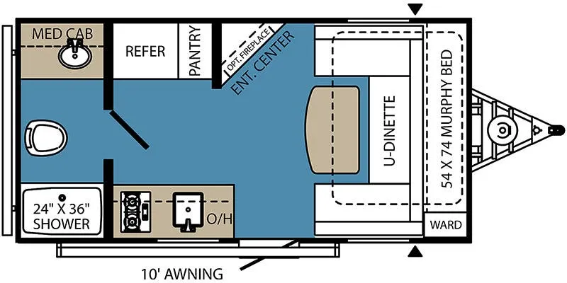 Coachmen Viking Ultra-Lite 162RBU floor plan