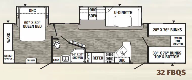 Palomino Puma 32 FBQS floor plan