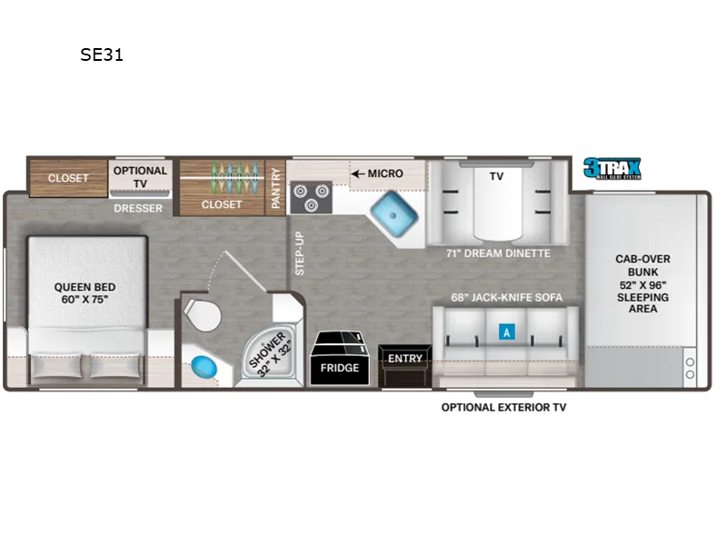 2023 Thor Motor Coach Quantum SE SE31 floor plan