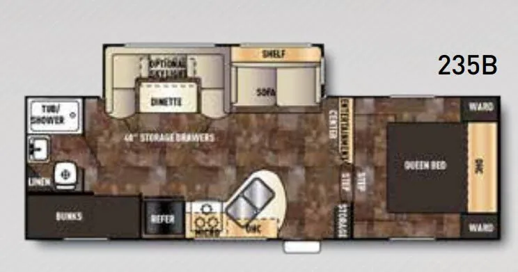 Forest River Cherokee 235B floor plan