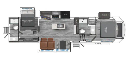 Heartland Corterra CT 3.5 floor plan