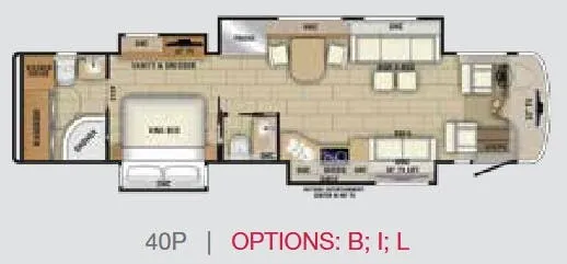 Entegra Coach Aspire 40P floor plan