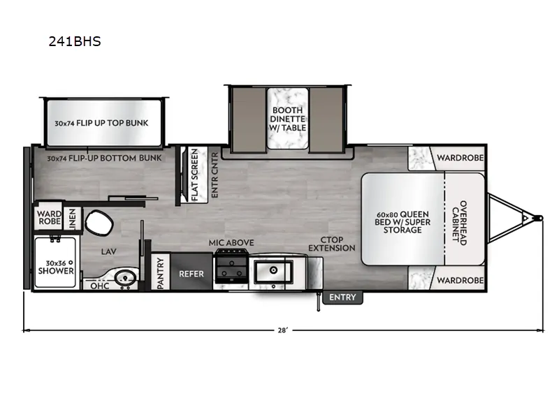 2025 Coachmen Apex 241BHS - Floor plan