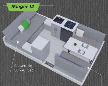Aliner Ranger 12 floor plan