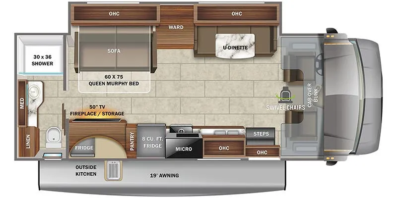 2022 Jayco Redhawk 26M floor plan