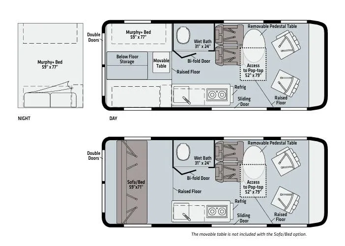 2021 Winnebago Solis 59P - Floor plan
