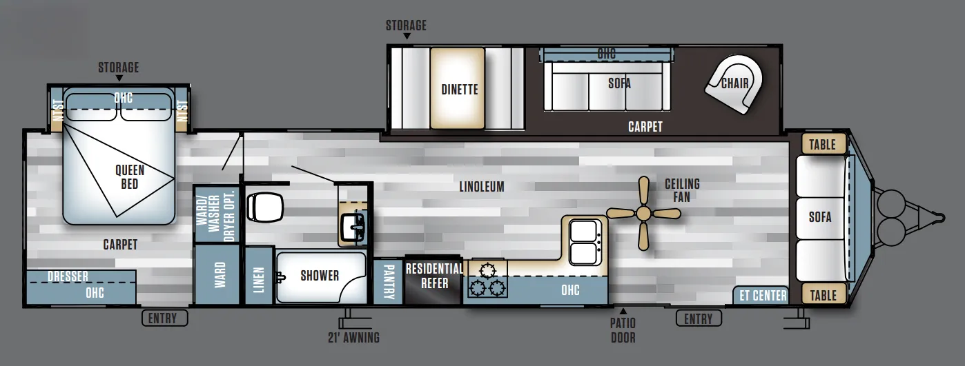 Forest River Salem Villa 39FDEN floor plan