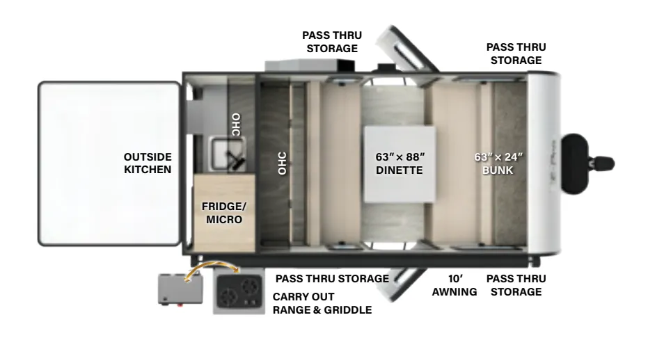 Forest River Flagstaff E-Pro G14D floor plan