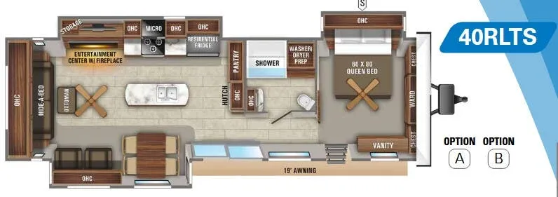 Jayco Jay Flight Bungalow 40RLTS floor plan