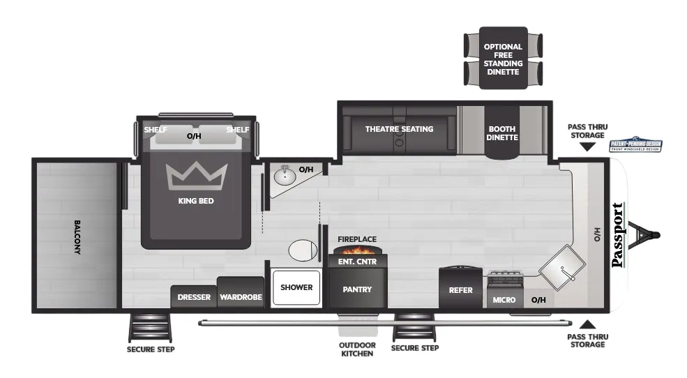 2025 Keystone Passport 2710KB - Floor plan
