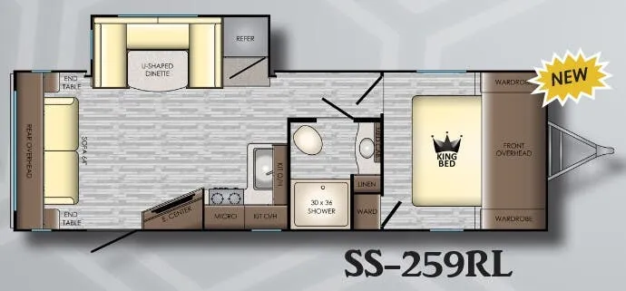 CrossRoads Sunset Trail Super Lite 259RL floor plan