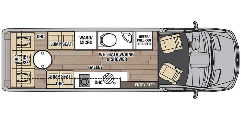 2025 Coachmen Galleria 24FL - Floor plan