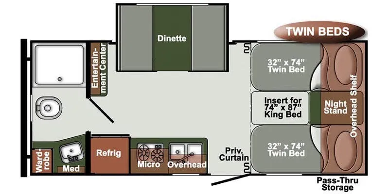 Gulf Stream Geo SVT 21TBD floor plan