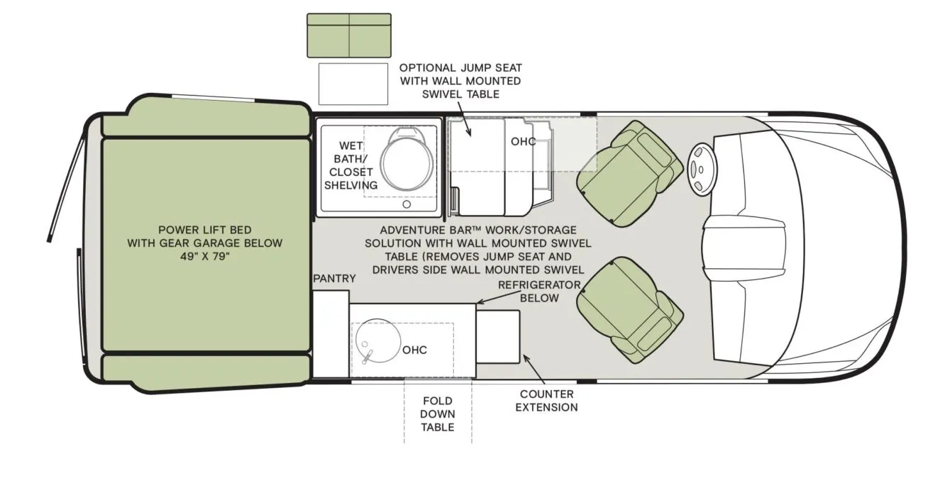 2026 Tiffin GH1 GH1 - Floor plan