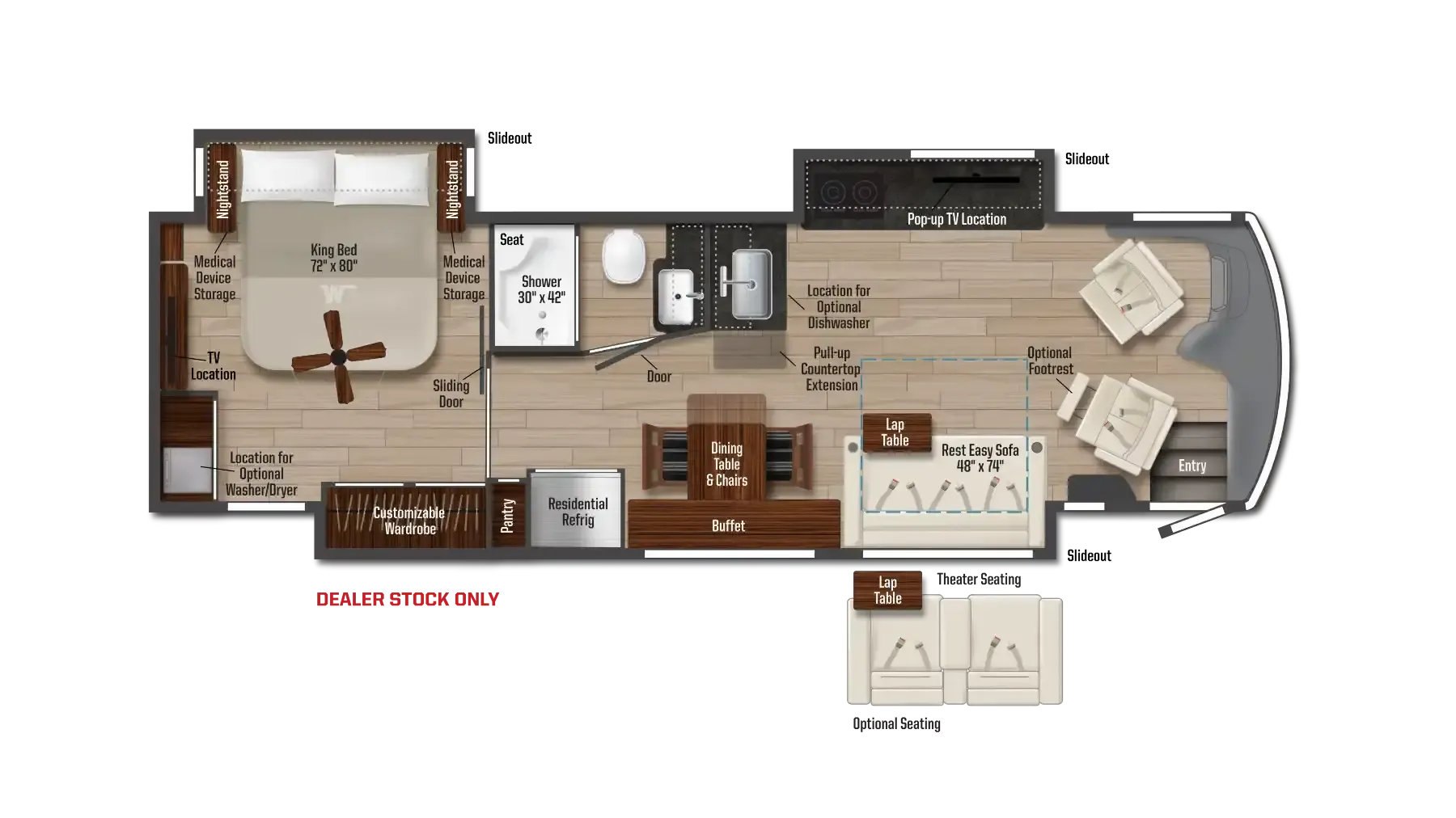 Winnebago Journey 34N floor plan