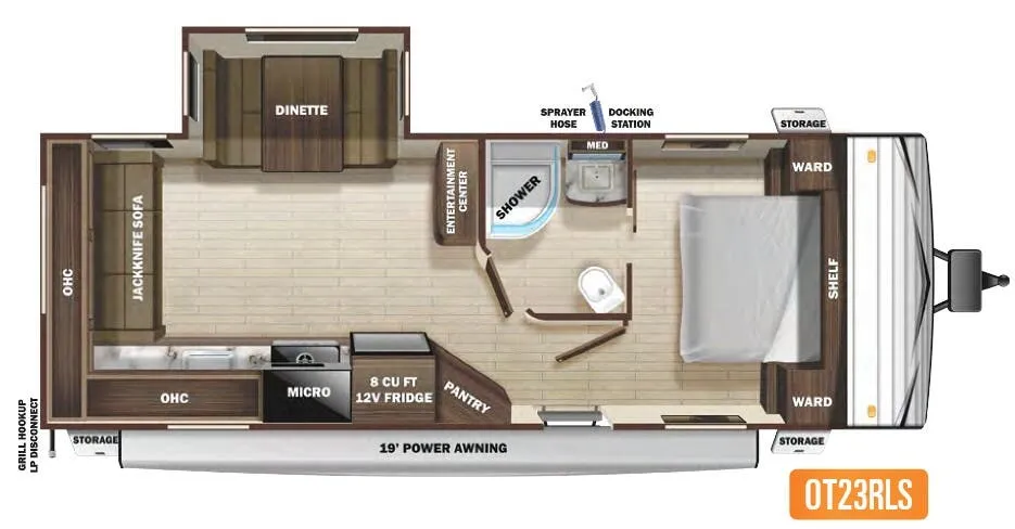 Highland Ridge Open Range Conventional OT23RLS floor plan