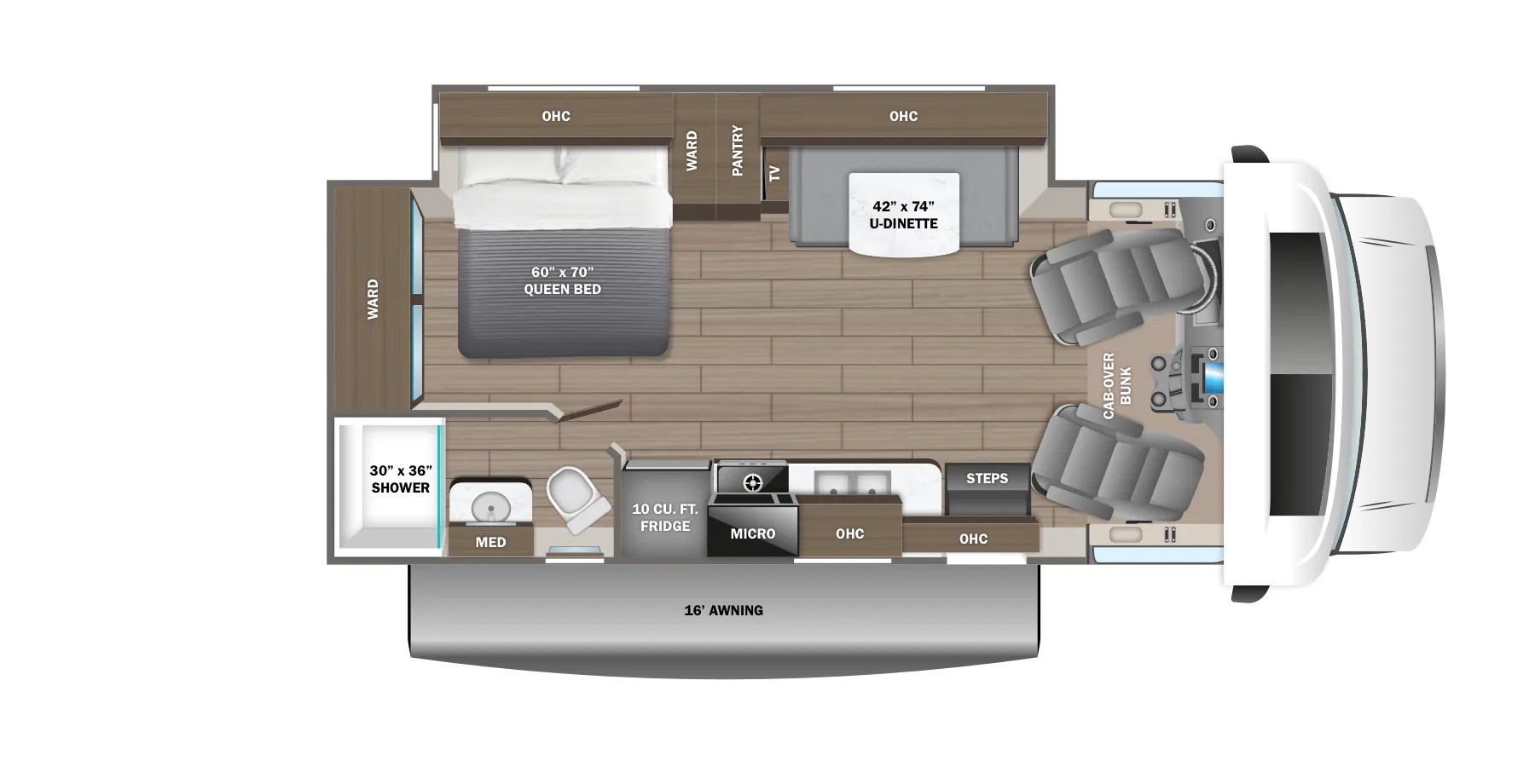 Jayco Redhawk 24B floor plan