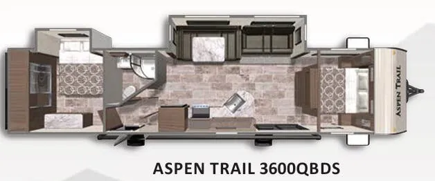 Dutchmen Aspen Trail 3600QBDS floor plan