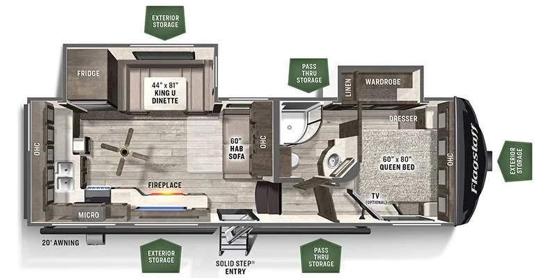 Forest River Flagstaff Super Lite 526RK floor plan