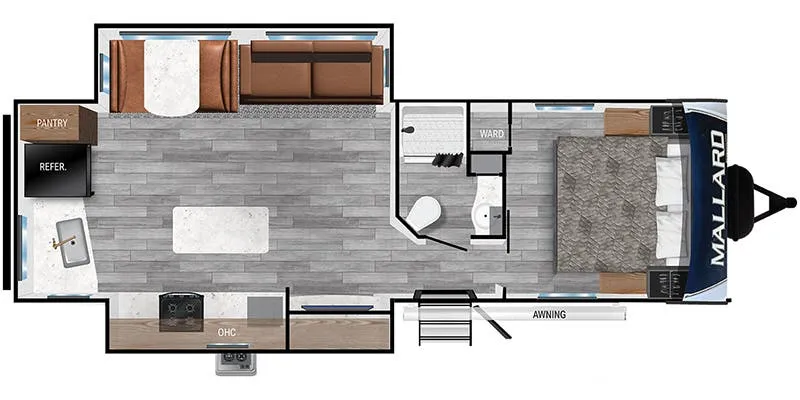 Heartland Mallard M263RK floor plan