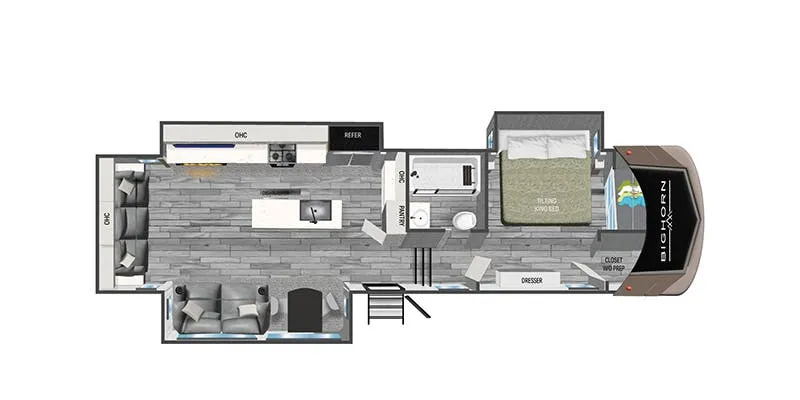 2024 Heartland Bighorn BH 3215 RL floor plan