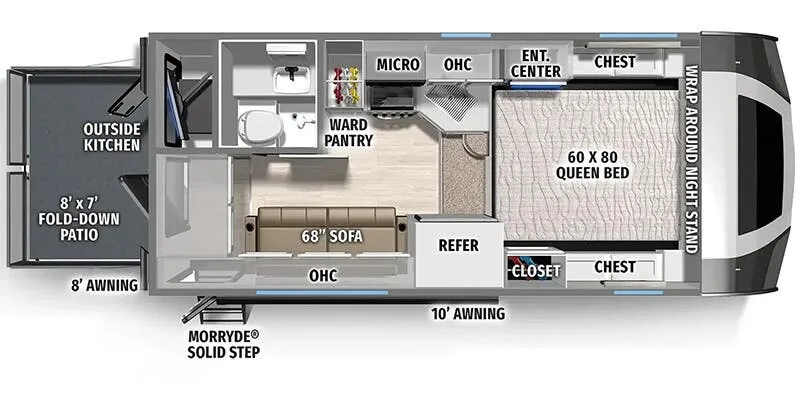 Palomino Backpack HS-2912 floor plan