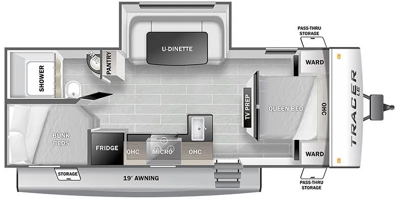 Prime Time Tracer LE 230BHSLE floor plan