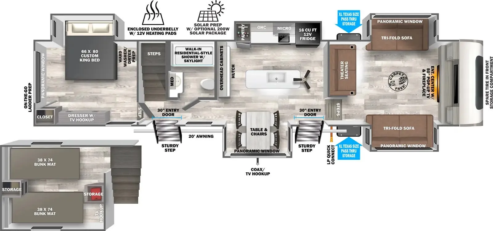 Forest River Salem Hemisphere 378FL floor plan