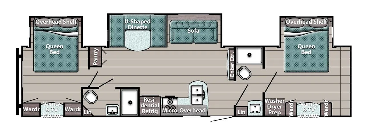 Gulf Stream Trailmaster Lodge 33DBDB floor plan