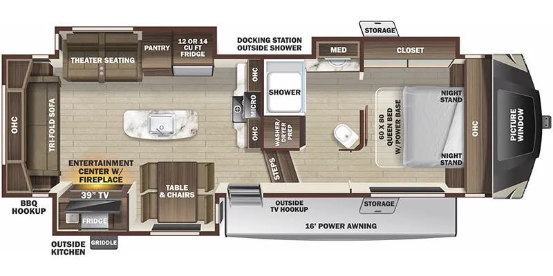 2022 Highland Ridge Silverstar XLT SF264RLS - Floor plan