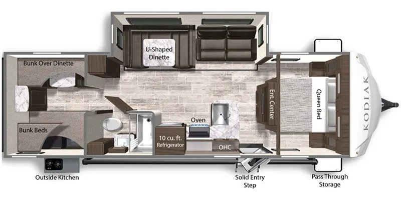 Dutchmen Kodiak Ultra-Lite Ultra-Lite 283BHSL floor plan