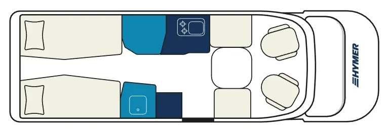 Hymer T-Class S 685 floor plan