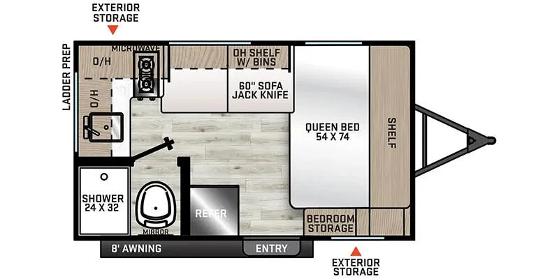 2026 Coachmen Catalina Summit Series 7 134RKX floor plan