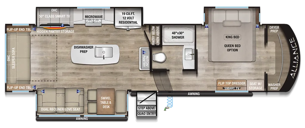 2021 Paradigm 310RL floor plan