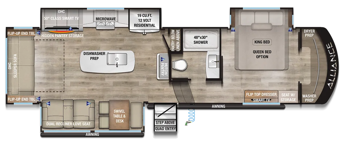 2021 Paradigm 310RL - Floor plan