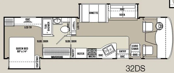 Coachmen Mirada 32DS floor plan