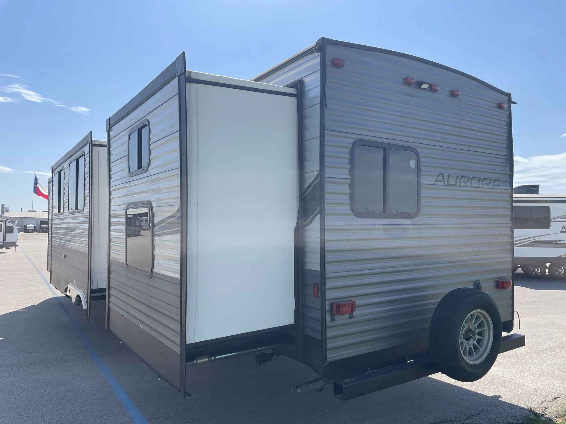2023 Forest River Aurora 34BHTS — off campside