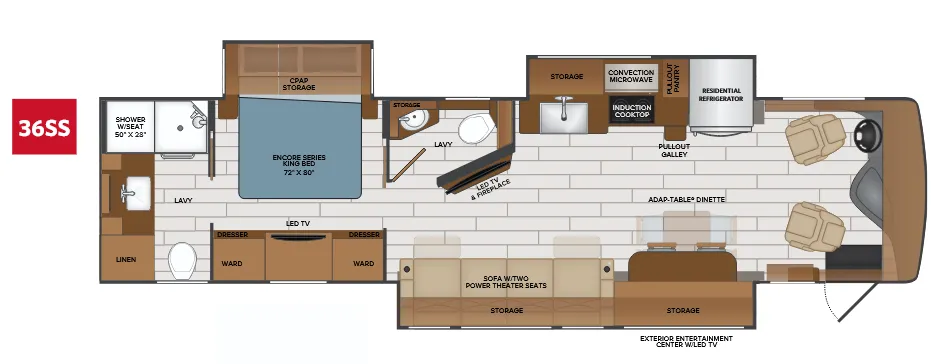 Fleetwood Frontier 36SS floor plan