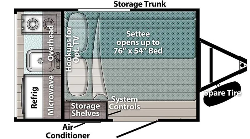Gulf Stream Trail Boss 109OK floor plan
