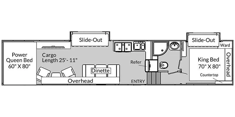 Genesis Supreme Vortex 4025VXL floor plan