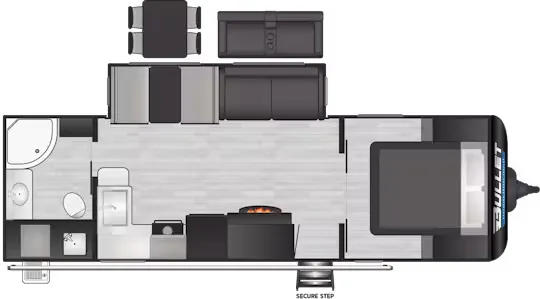 Keystone Bullet Premium 260RBS floor plan