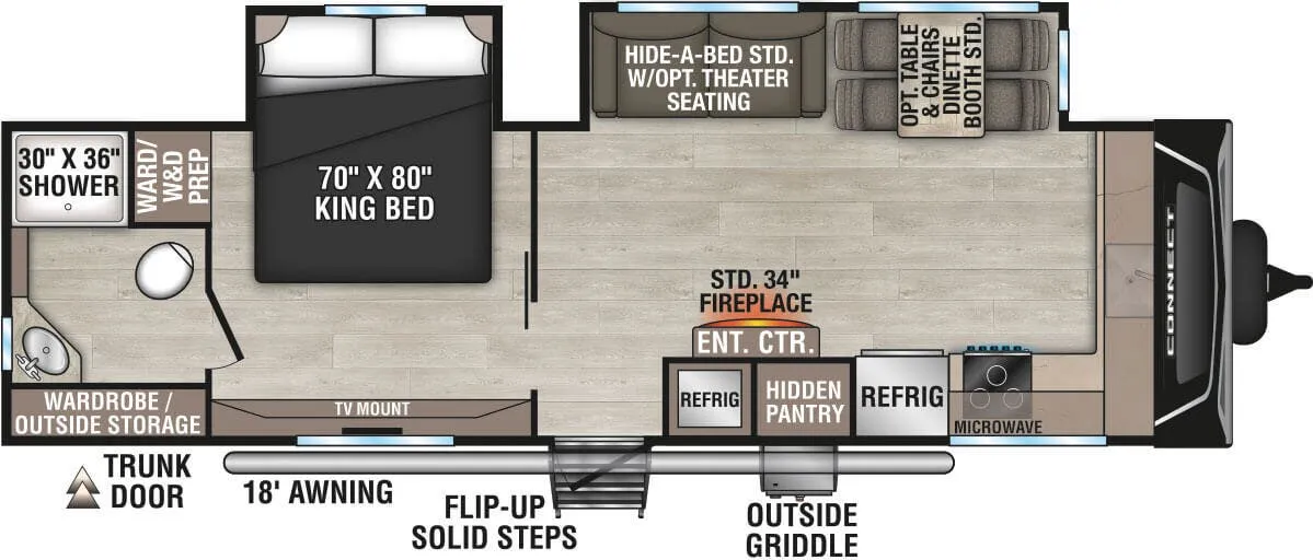 K-Z Connect C282FKK floor plan