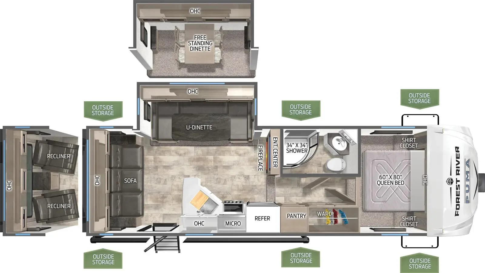 Palomino Puma 253FBS floor plan