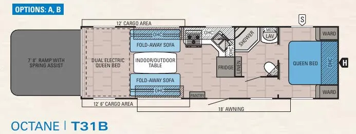 Jayco Octane T31B floor plan