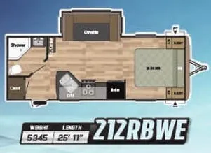 Keystone Springdale 212RBWE floor plan