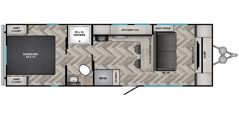 CrossRoads Zinger Lite ZR259FL floor plan